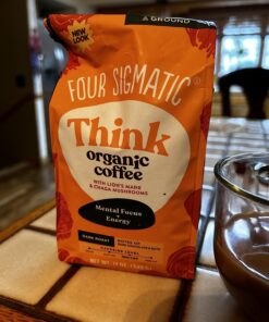 Four Sigmatic Mushroom Ground Coffee, Lion's Mane, 12 Ounce Think w/ Lion's Mane & Chaga 12 Ounce (Pack of 1) 41 71MQx81PogL