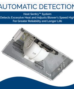 Broan Aluminum Power Pack Range Hood Insert, Exhaust Fan and Light Combo for Over Kitchen Stove, Silver, 6.0 Sones, 390 CFM 20.5-Inch 32 71MR6ftkqJL