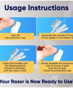 Equinox Professional Straight Edge Razor with 100 Single Derby Blades 100% Stainless Steel Razor and Blades - Close Shaving Men's Manual Shaver - Disposable Blades -Barber Straight Razor Kit - Silver Steel Razor W/ 100 Derby Blades 36 71MRCTosTeL