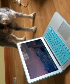 IBENZER Compatible with Old Version MacBook Air 13 Inch Case (2017-2010 Release), Models: A1466/A1369, Plastic Hard Shell Case with Keyboard & Screen Cover for Mac Air 13, Aqua, A13TBL+2 For Macbook Air 13'' A1466/A1369 53 71MRFaCwadL