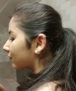 Carved Swirls Rhodium Plated Brass Non Piercing Ear Cuff & FREE ITEMS by PIERCE ME 26 71MRzpAh6pL