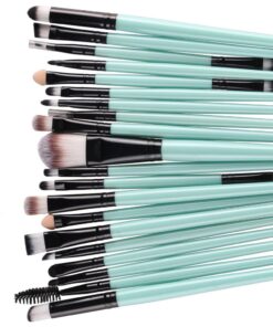 KOLIGHT® 20 Pcs Pro Makeup Set Powder Foundation Eyeshadow Eyeliner Lip Cosmetic Brushes (Black+Green) Black+Green 22 71MS5HCOKXL