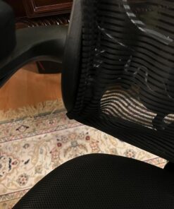 LANDOMIA Ergonomic Office Desk Chair - Mesh Office Chair with Flip up Arms & Adjustable Back Height - Comfortable Computer Task Chairs with Lumbar Support for Heavy People Black 35 71MSheGUoFL