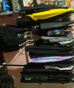 Honey-Can-Do GAR-01767 Dual Rod Expandable Garment Rack with Wheels, ,Black,60in L x 17in W x 73in H 31 71MT1mc5fWL