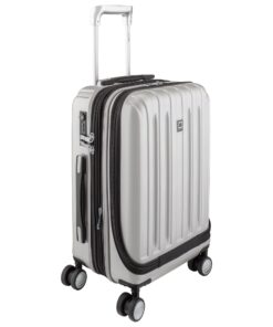 DELSEY Paris Titanium Hardside Expandable Luggage with Spinner Wheels, Silver, Carry-On 19 Inch 18 71MT8wGEZTL
