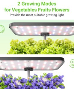 Indoor Garden Hydroponics Growing System, DUESI Upgrade 12 Pods Plant Germination Herb Kit with LED Grow Light, Hydrophonic Planter Grower Harvest Vegetable Lettuce for Hydroponic Gardeners (12 Pods) 32 71MTKCohGdL