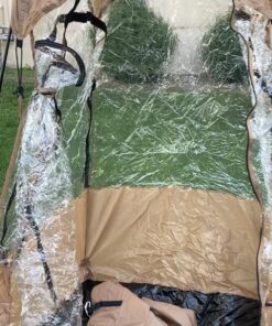 Sports Tent, MioTsukus Instant Weather Proof Pod, Pop Up Bubble Clear View Tent, All Weather Shelter with Extra Top Cover for Soccer, Football, and Other Outdoor Events- 1~4 People 40"l X 46"w X 65"h (1~2 Person) 73 71MTku66fWL