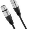 Amazon Basics XLR Microphone Cable for Speaker or PA System, All Copper Conductors, 6MM PVC Jacket, 10 Foot, Black 1-Pack 10 Feet 13 71MU3AzBnCL