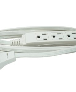 Woods SlimLine 2241 16/3 Flat Plug Indoor Extension Cord 8-Foot 3 Outlets Right Angled Plug Space Saving Design UL Listed 8 Foot (Pack of 1) 30 71MUQt4IbdL
