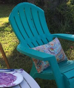 Greendale Home Fashions Rectangle Outdoor Accent Pillows in Painted Paisley (Set of 2), Jamboree 16 71MV2SGLxHL