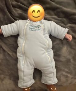 Baby Merlin's Magic Sleepsuit - 100% Cotton Baby Transition Swaddle - Baby Sleep Suit - Blue - 6-9 Months 27 71MV6uXjudL