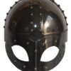SA International Black Antique Plated Medieval Viking Mask Helmet with Liner & Strap 4 71MVQXJbDL 3