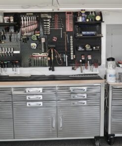 Pegboard Organizer Wall Control 4 ft. Metal Pegboard Standard Tool Storage Kit with Black Toolboard and Black Accessories 39 71MVVhTbcHL