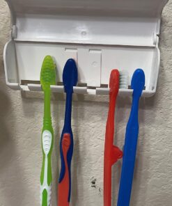 Eslite Toothbrush Holder with Cover (Ivory White) 36 71MVjeRJP4L