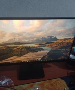 LG 24MP400-B FHD (1920 x 1080) 24 Inch Computer Monitor, IPS, AMD FreeSync, 3-Side Borderless Design, 75Hz, 5ms, Reader Mode, Smart Energy Saving, OnScreen Control, HDMI, D-Sub, Black Tilt 31 71MVs SLdWL