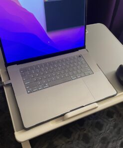 Laptop Bed Tray Desk, SAIJI Adjustable Stand for Bed, Foldable Table with Storage Drawer Eating, Working, Writing, Gaming, Drawing (Gray, X-Large) Gray 23.6 x 17.7 In 25 71MVyT5BjhL