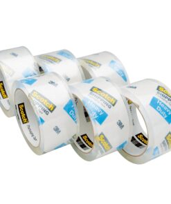 Alternative view of Scotch Heavy Duty Packaging Tape, 1.88" x 54.6 yd, Designed for Packing, Shipping and Mailing, Strong Seal on All Box Types, 3" Core, Clear, 6 Rolls (3850-6)