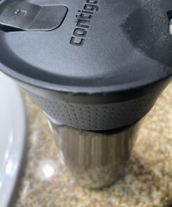 Contigo West Loop Stainless Steel Vacuum-Insulated Travel Mug with Spill-Proof Lid, Keeps Drinks Hot up to 5 Hours and Cold up to 12 Hours, 16oz Black 40 71MY4sIchNL