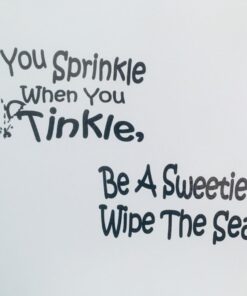 BERRYZILLA If You Sprinkle When You Tinkle Decal Wall Vinyl Decal Bathroom Toilet Seat Boys Potty Training Sticker 15 71MYSjZKVhL