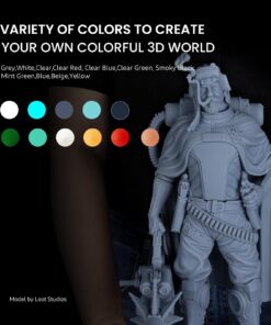 ELEGOO ABS-Like 3D Printer Resin LCD UV-Curing Resin 405nm Standard Photopolymer Resin for LCD/MSLA/DLP 3D Printing Grey 500g ABS Grey 500g 42 71MaO8f0UL