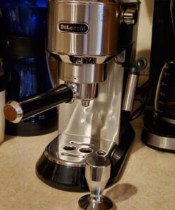 De'Longhi Dedica EC680M, Espresso Machine, Coffee and Cappucino Maker with Milk Frother, Metal / Stainless, Compact Design 6 in Wide, Fit Mug Up to 5 in 24 71MagXj3jL