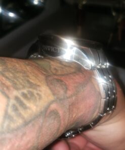 Invicta Men's Aviator Analog Display Japanese Quartz Silver Watch, Gold, Black (Model: 12704, 28898, 28899) 58 71MaizS6pL