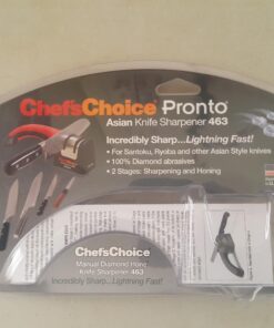 Chef'sChoice 463 Pronto Hone for 15-Degree Serrated and Straight Knives Diamond Abrasives Fast Sharpening, 2-Stage, Black 26 71Mc6zaM7UL