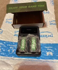 Ponkor Rechargeable Battery Packs for Xbox Series X|S/Xbox One, 2x2600mAh Batteries with High-Speed Charging Station for Xbox One S/Xbox One X/Xbox One Elite Controller 35 71McBXUNcvL