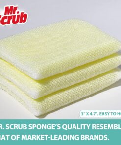 24 Pads All-Purpose Sponges Kitchen, Non Scratch Dish Sponge for Washing Dishes Cleaning Kitchen, Premium Kitchen Scrub Sponge and Scrubbers Cleaning Pads, Ideal for Kitchen, Bathroom, Mr. Scrub 24 Pack 7 71Mcc8loC2L