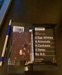 RXBAR Protein Bars, Protein Snack, Snack Bars, Chocolate Sea Salt, 22oz Box (12 Bars) 32 71Mcvu1I9nL