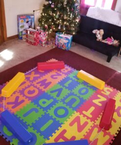 edxeducation Step-a-Logs - Supplies for Physical Play - Indoor and Outdoor - Exercise and Gross Motor Skills - Stackable - Build Coordination 24 71Md6f8bo8L