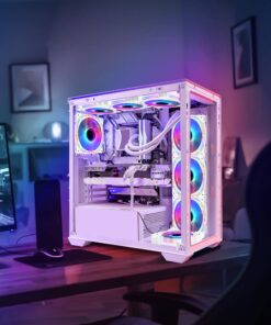 Conisy Silent Series 120mm Case Fan for Computer Case, RGB LED Quiet PC Fans with 4pin Molex & 3pin Motherboard Connector (Single Pack) Blue 20 71Md7zbfu5L