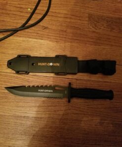 12" Tactical Bowie Survival Hunting Knife Military Dagger Fixed Blade w/ Sneath 11 71Mdb5xN4XL