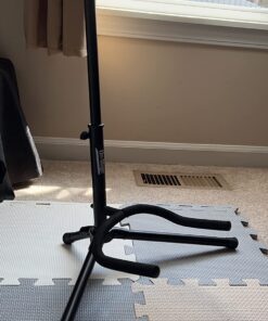 On-Stage XCG4 Black Tripod Guitar Stand, Single 47 71Mdiey54aL