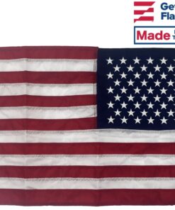 12x18" American Boat Flag - Marine Grade US Flag, Embroidered All Weather Nylon with Reinforced Stitching - for outdoor use, Made In USA 17 71Mdk2kXuTL