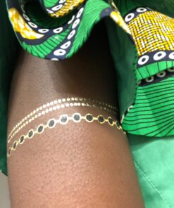 Terra Tattoos Gold Black Metallic Henna Temporary Tattoos Designs Elephants, Flowers, Stars & more! Waterproof Nontoxic Long Lasting Perfect for Beach, Festivals, & Parties (Gypsy) Gypsy 31 71Mesg9QXvL