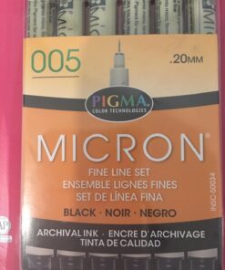 SAKURA Pigma Micron Fineliner Pens - Archival Black Ink Pens - Pens for Writing, Drawing, or Journaling - Black Ink - 005 Point Size - 6 Pack 005 Tip 42 71MfKMfmm6L