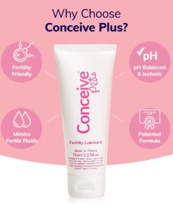 Conceive Plus Fertility Lubricant - Fertility Friendly Lube for Couples Trying to Conceive, 75ml / 2.5 fl oz 25 71MfZxURhdL 1