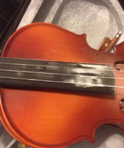 Mendini By Cecilio Violin For Beginners, Kids & Adults - Beginner Kit For Student w/Hard Case, Rosin, Bow - Starter Violins, Wooden Stringed Musical Instruments 4/4 MV300 Antique 49 71MftmfQTL