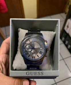 GUESS 45MM Stainless Steel Watch Gunmetal/Gunmetal/Gunmetal 29 71MgA6v44LL