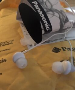 Panasonic ErgoFit Wired Earbuds, In-Ear Headphones with Dynamic Crystal-Clear Sound and Ergonomic Custom-Fit Earpieces (S/M/L), 3.5mm Jack for Phones and Laptops, No Mic - RP-HJE120-S (Silver) Silver 58 71MgBLAIvNL