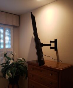 Mounting Dream UL Listed TV Wall Mount for Most 26-55 Inch TVs, Full Motion TV Mount with Perfect Center Design, Articulating Wall Mount TV Bracket Swivel and Tilt, Max VESA 400x400mm, Up to 77LBS 38 71MgFYVywqL