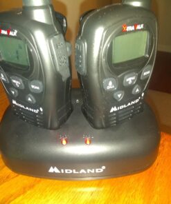 Midland - LXT500VP3, 22 Channel FRS Walkie Talkies with Channel Scan - Extended Range Two Way Radios, Silent Operation, Batteries Included (Pair Pack) (Black) Pair Pack - Black 34 71MgixAR7TL