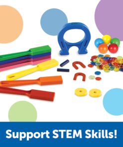 Alternative view of Learning Resources Super Magnet Lab Kit - 119 Pieces, Ages 5+, STEM ,Toys for Kindergartner, Science Learning Activities for Kids,Back to School Supplies,Teacher Supplies