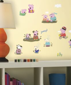 RoomMates RMK3183SCS Peppa The Pig Peel and Stick Wall Decals 37 71Mheq40GDL