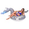 GoFloats Dragon Party Tube Inflatable Rafts - Choose From Fire Dragon and Ice Dragon, Pool Floats for Adults and Kids Ice Dragon Party Tube 6 71MihHc3J5L
