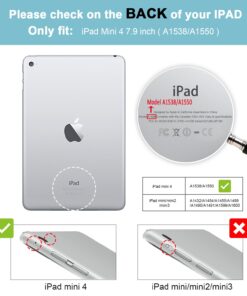 Alternative view of ProCase Cover for iPad Mini 4 Case, Leather Stand Folio Case for 2015 iPad Mini 4th Generation with Multiple Viewing Angles, auto Sleep/Wake, Document Card Pocket -Brown Brown