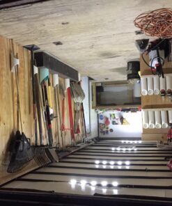 Ampper 12V 40 LEDs Interior Van Light Kits, LED Ceiling Lights with Simplified Harness Switch Fuse for Van RV Boats Caravans Trailers VW LWB and More (10 Modules, White) 40 71MjasfMRHL