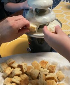 Nostalgia 3 Tier Electric Chocolate Fondue Fountain Machine for Parties - Melts Cheese, Queso, Candy, and Liqueur - Dip Strawberries, Apple Wedges, Vegetables, and More - 24-Ounce - Black, Small Black Chocolate Fountain 11 71Ml5OVSeiL