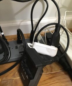 ClearMax Power Extension Cord, 3 Prong - Plug Extender Cable for TV, Laptops, Monitors, Printers - Power Strip Outlet Saver, Maximizer - 16AWG ETL Certified 125V - 1 Foot (10 Pack) 7 71MlF3XysWL